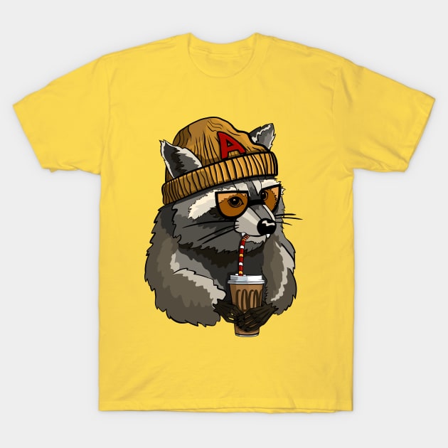 Cool Raccoon A T-Shirt by ModManner